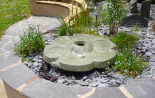 An Ashdown Flowform at NHS Littlemore therapy garden